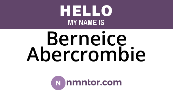 Berneice Abercrombie
