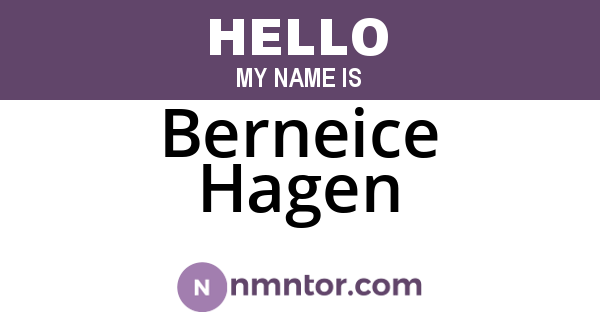 Berneice Hagen