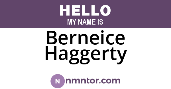 Berneice Haggerty