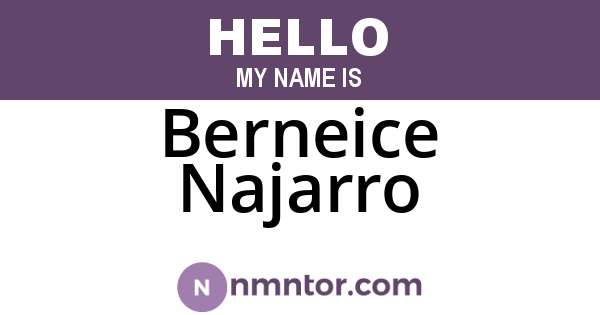 Berneice Najarro