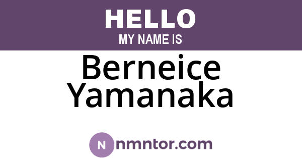 Berneice Yamanaka