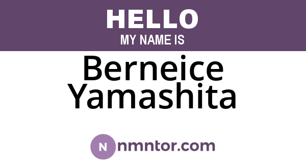 Berneice Yamashita