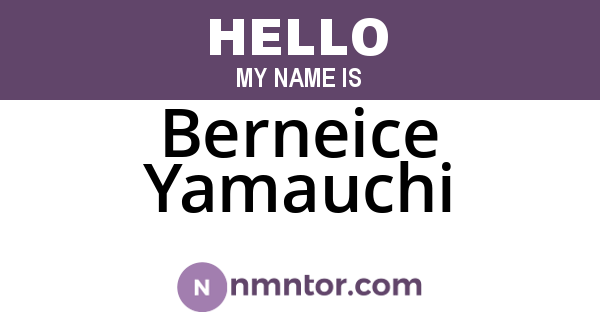 Berneice Yamauchi