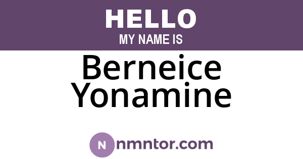 Berneice Yonamine