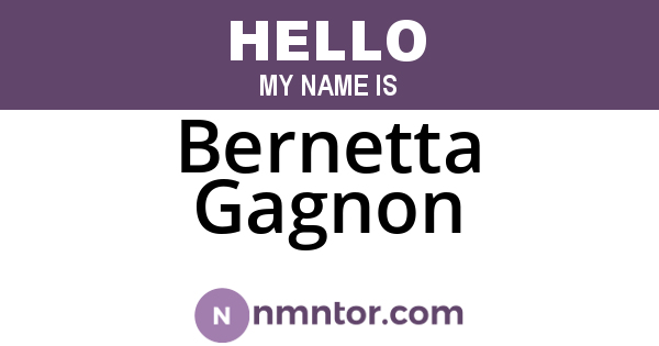 Bernetta Gagnon