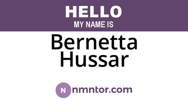 Bernetta Hussar