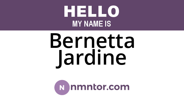 Bernetta Jardine
