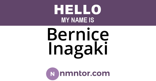 Bernice Inagaki