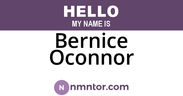 Bernice Oconnor