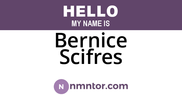 Bernice Scifres