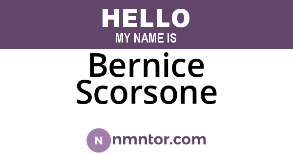 Bernice Scorsone