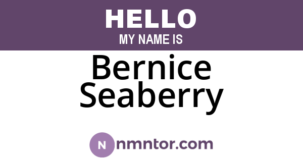 Bernice Seaberry