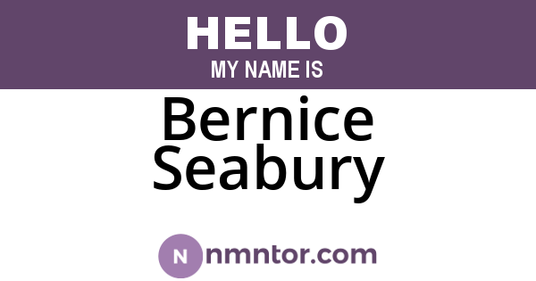 Bernice Seabury
