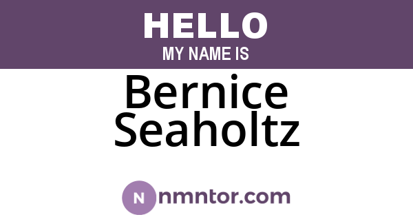 Bernice Seaholtz