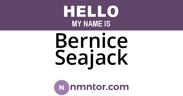 Bernice Seajack