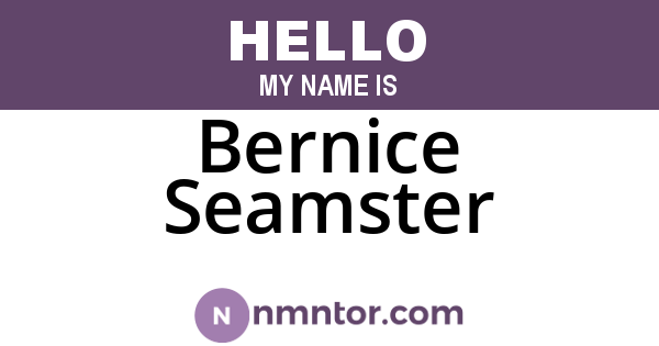 Bernice Seamster