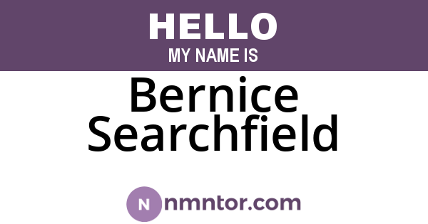 Bernice Searchfield