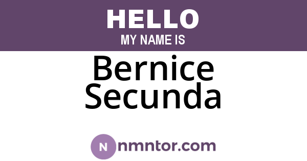 Bernice Secunda