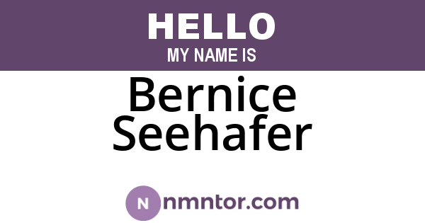 Bernice Seehafer
