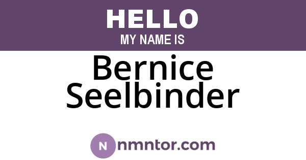 Bernice Seelbinder