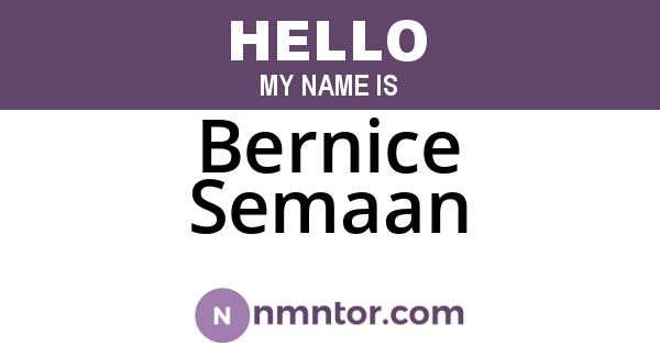 Bernice Semaan