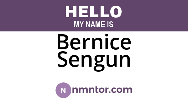 Bernice Sengun