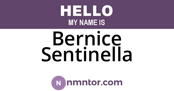 Bernice Sentinella