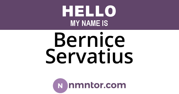 Bernice Servatius