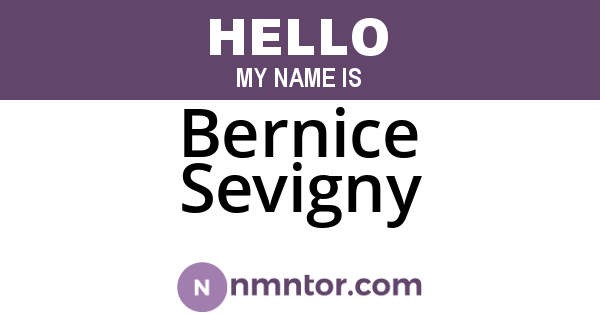 Bernice Sevigny