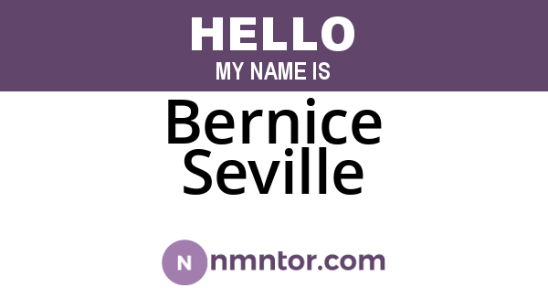 Bernice Seville