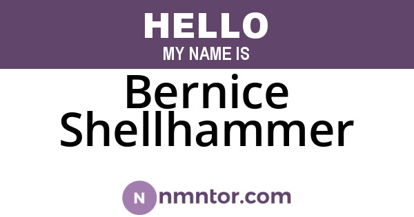 Bernice Shellhammer