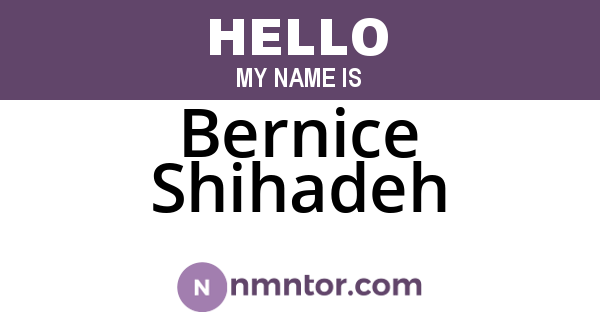 Bernice Shihadeh
