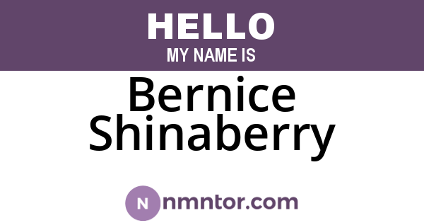 Bernice Shinaberry