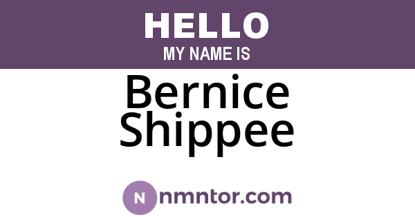 Bernice Shippee