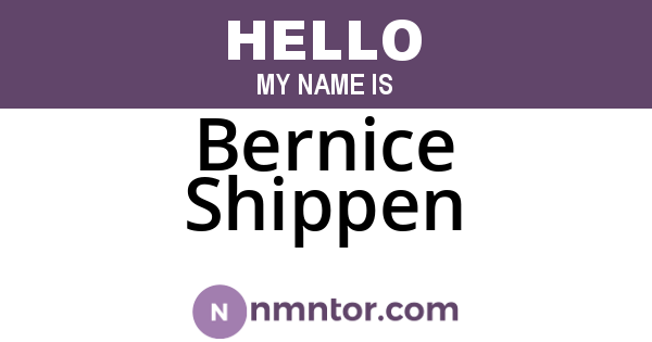 Bernice Shippen