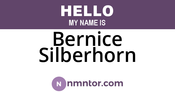Bernice Silberhorn