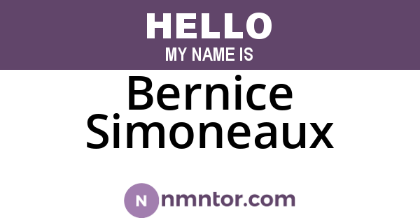 Bernice Simoneaux
