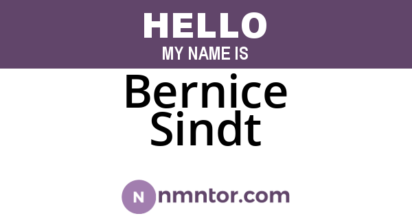 Bernice Sindt