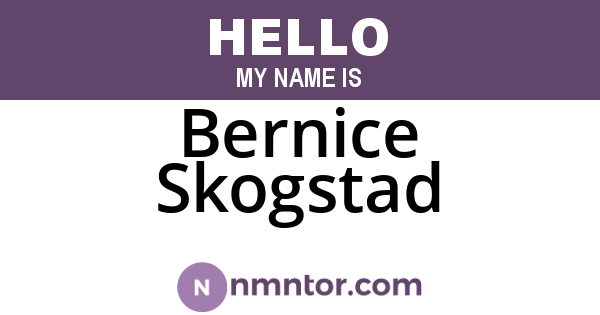 Bernice Skogstad