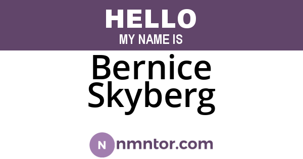Bernice Skyberg