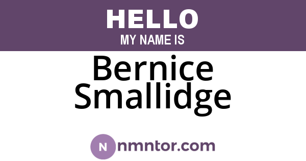 Bernice Smallidge
