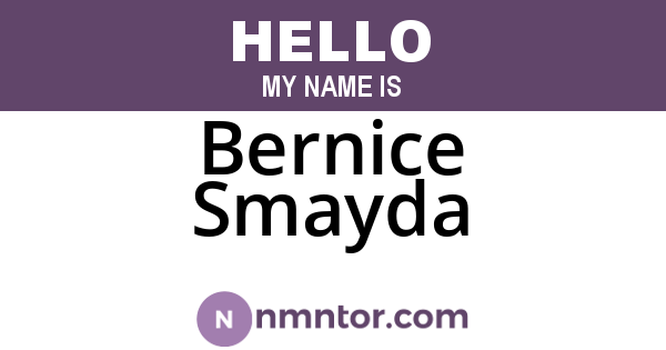 Bernice Smayda