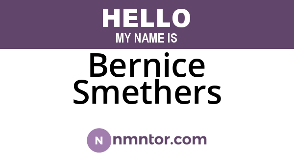 Bernice Smethers