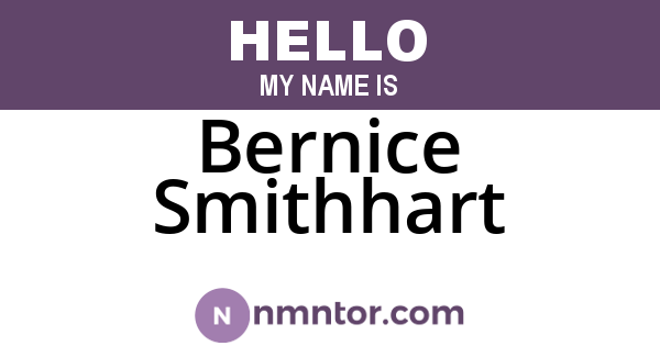 Bernice Smithhart