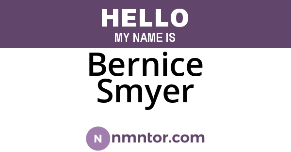 Bernice Smyer