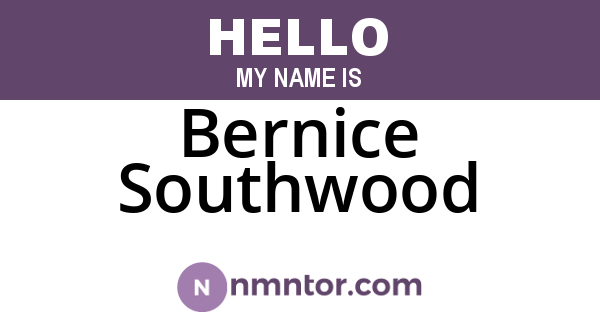 Bernice Southwood
