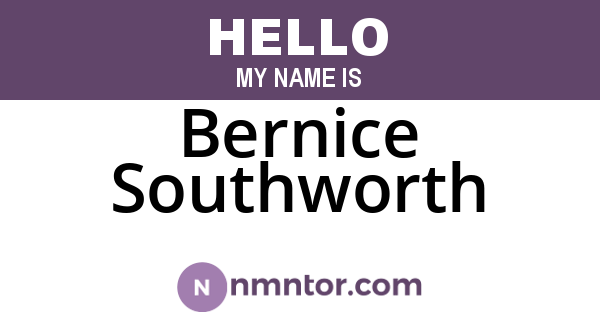 Bernice Southworth
