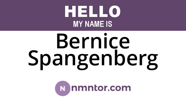 Bernice Spangenberg