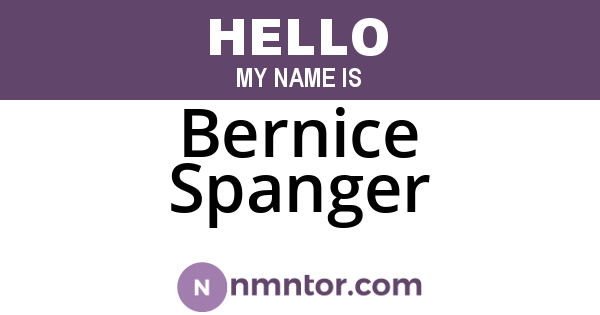 Bernice Spanger