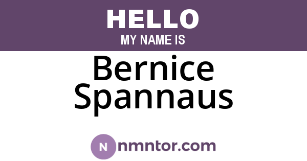 Bernice Spannaus